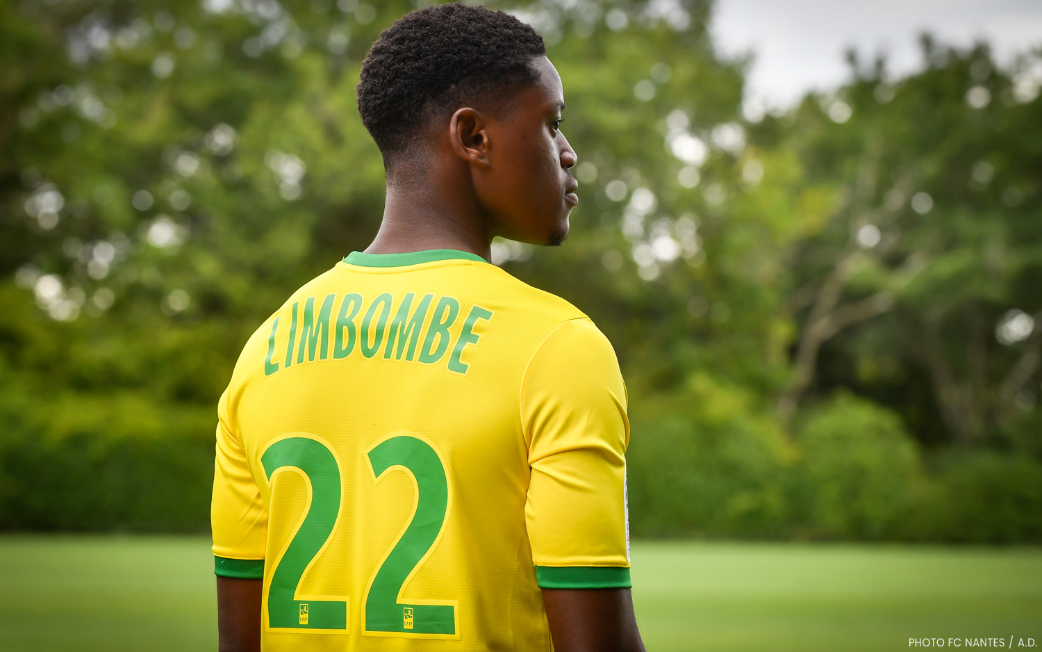 Maillot FC Nantes 2018/19 ? - Anthony Limbombe #15 - New Balance - Taille S - Homme