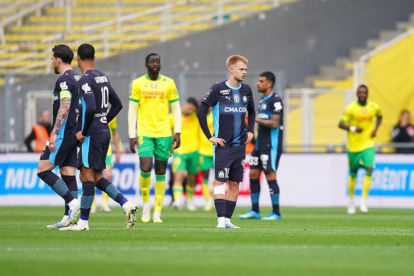 Tous les joueurs de l’OM ont reçu la note de 0 après la défaite contre le FC Nantes (La Provence)