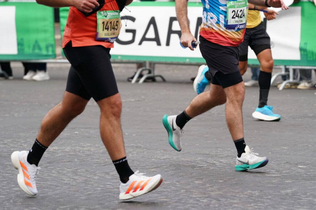 Des coureurs lors du marathon de Paris 2026